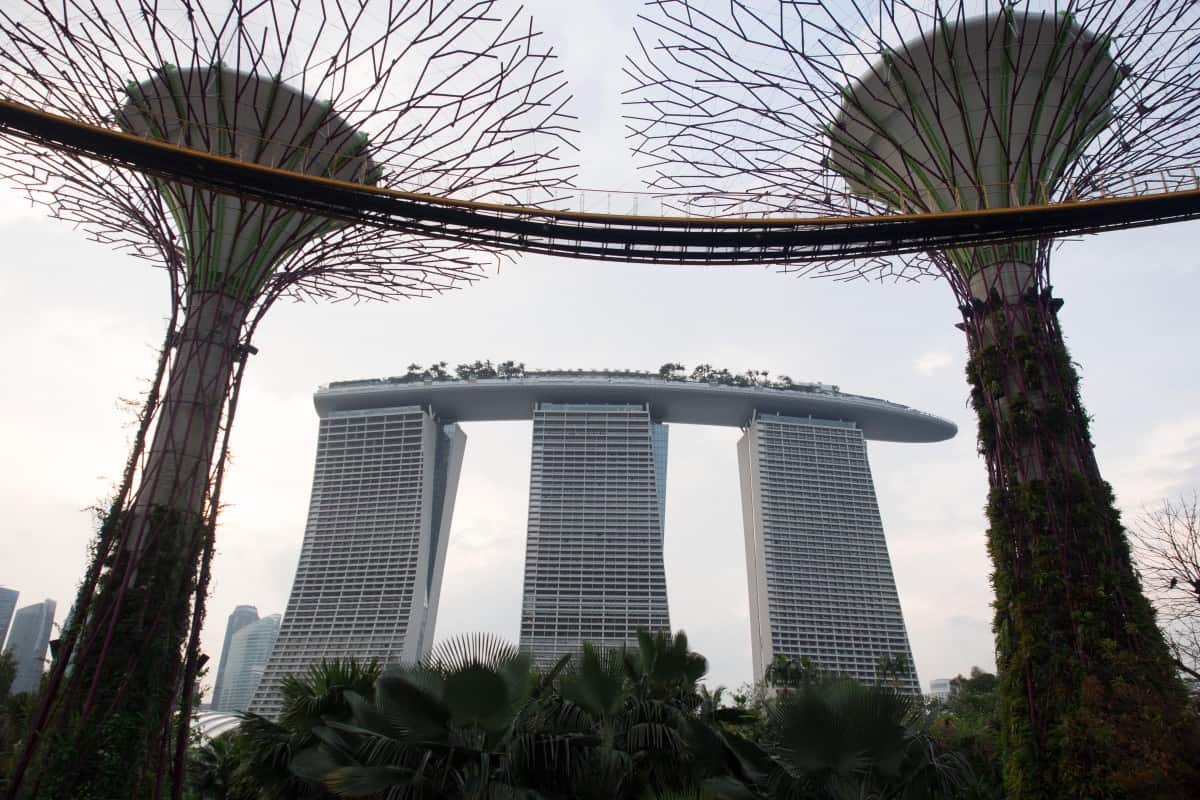 singapore gardens by the bay and marina bay sands