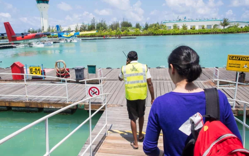 seaplane experience to conrad maldives
