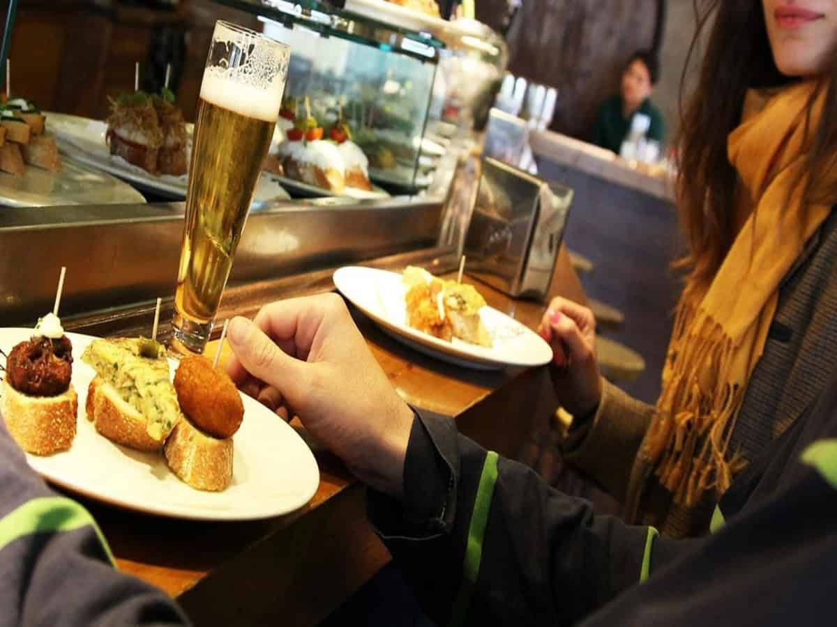 Top 10 Tapas Bars In Barcelona pintxos at sagardi argenteria
