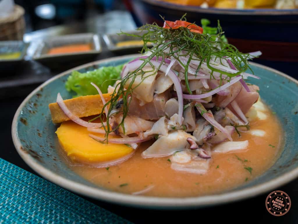 ceviche at la mar in miraflores is one of the highlights and why visit peru