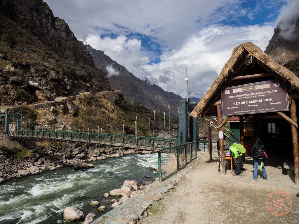 The first of many check points along the Inca Trail. 