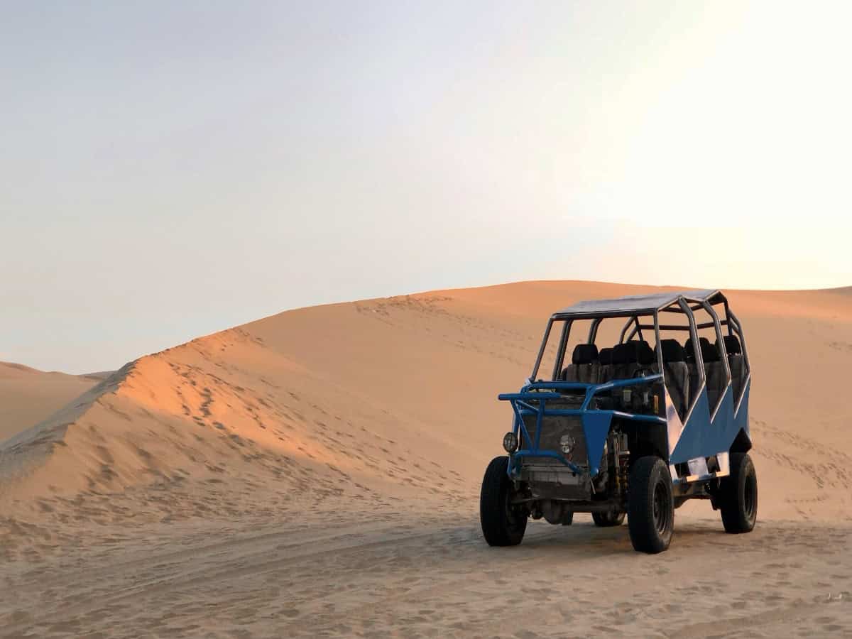 tour buggy in sand dunes of huacachina