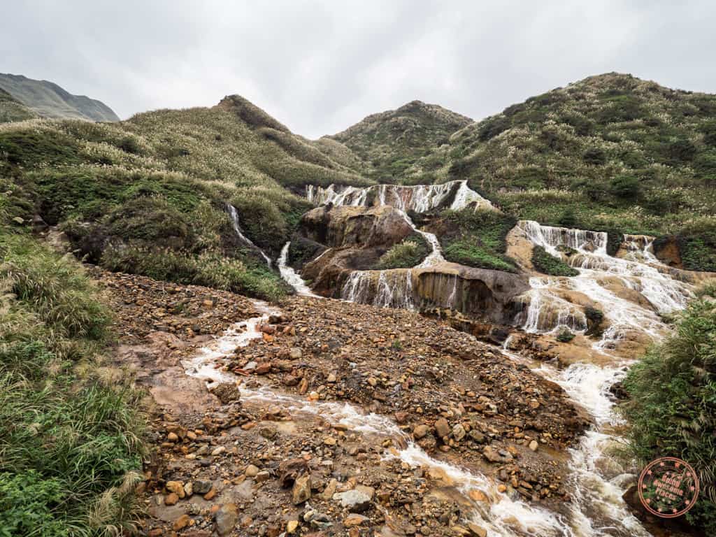 Golden Waterfalls Near Jinguashi