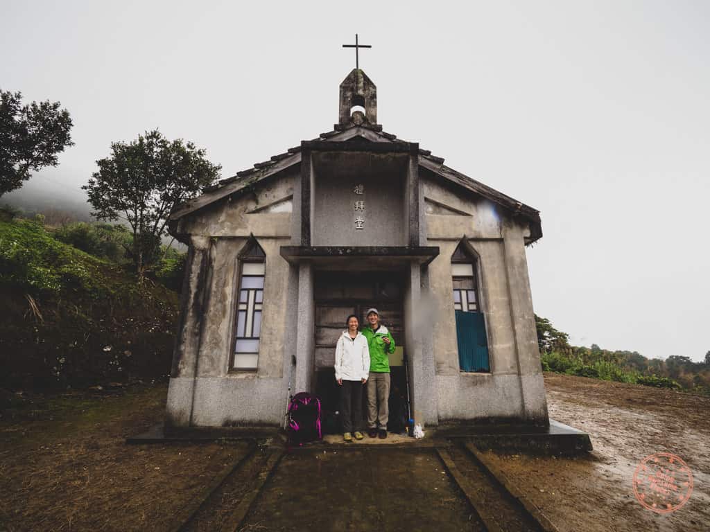 Eating Lunch Outside Church In Dali Village