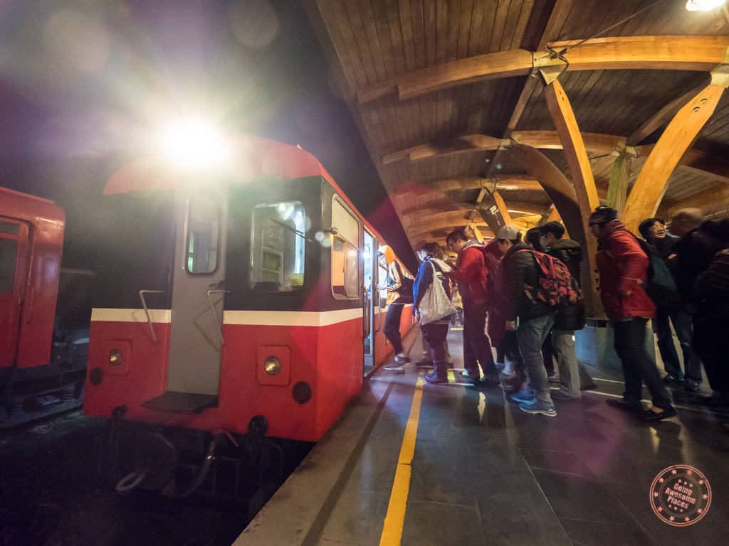 Getting on the Alishan Train Up to Chusan for sunrise