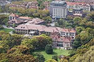 intercontinental shanghan ruijin aerial shot