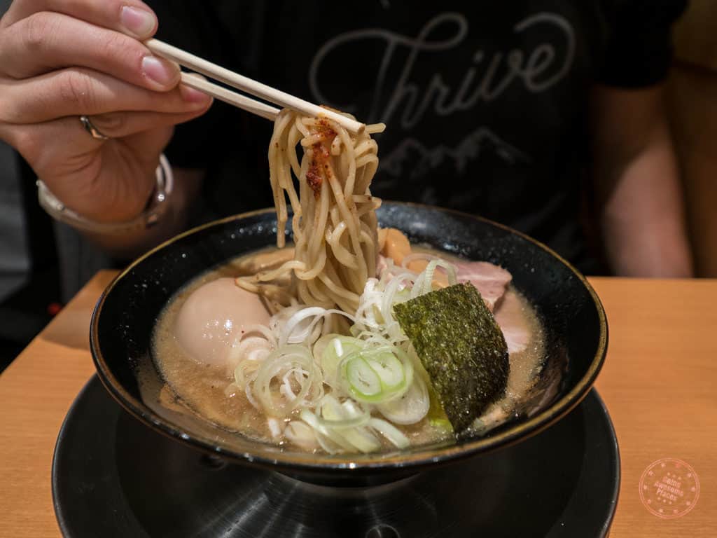 special ramen noodle at rokurinsha