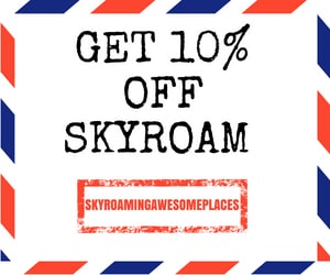 10% discount code with Skyroam Solis using coupon SKYROAMINGAWESOMEPLACES