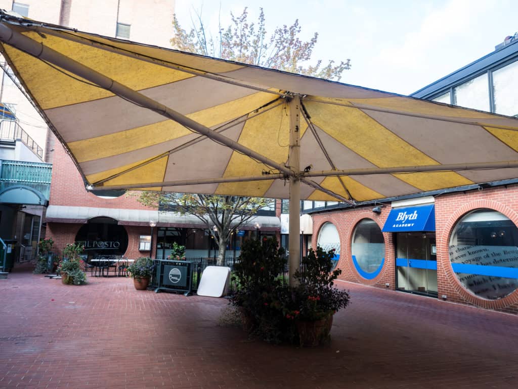 exploring hazelton lanes courtyard canopy in yorkville toronto