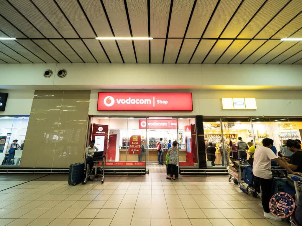 vodacom outlet at or tambo johannesburg airport planning safari in south africa