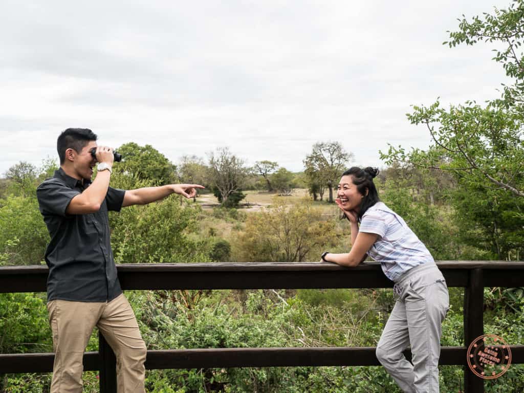 wearing safari clothing at elephant plains