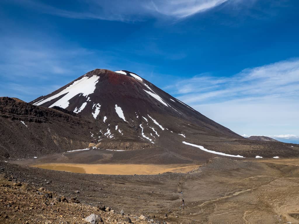 looking back down at south crater and mt ngauruahoe