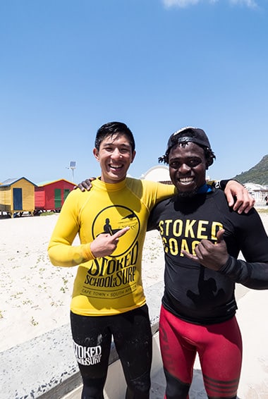 stoked school of surf surfing lessons in muizenberg cape town highlight