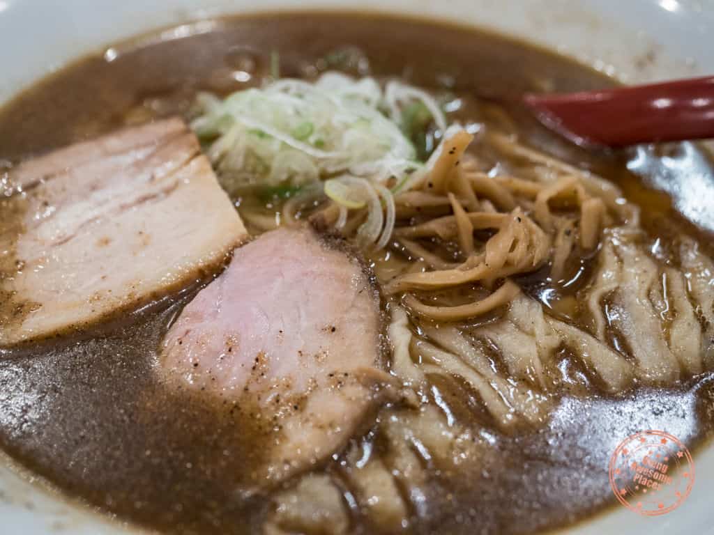 best shichisai ramen kitikata niboshi ramen close up