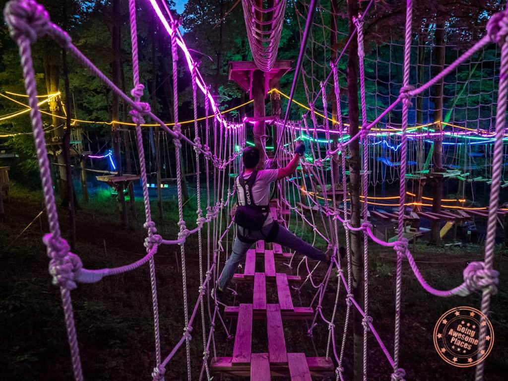 treerunner adventure park glow nights grand rapids