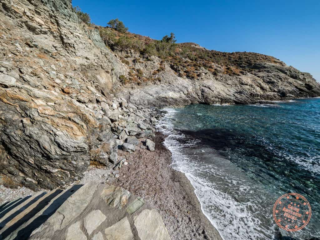 ambeli beach upclose in folegandros