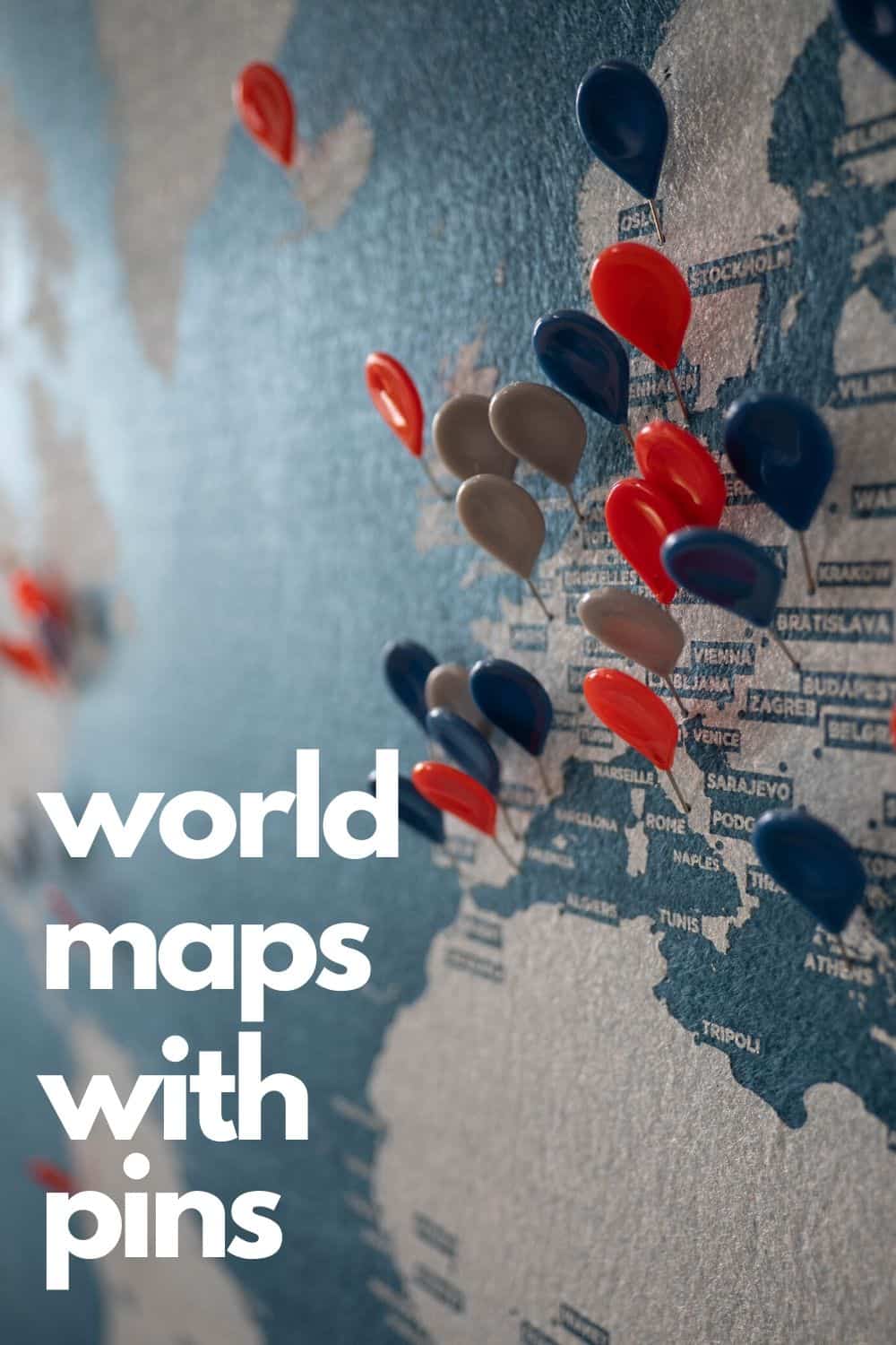 Best World Map with Pins for Travellers at Home