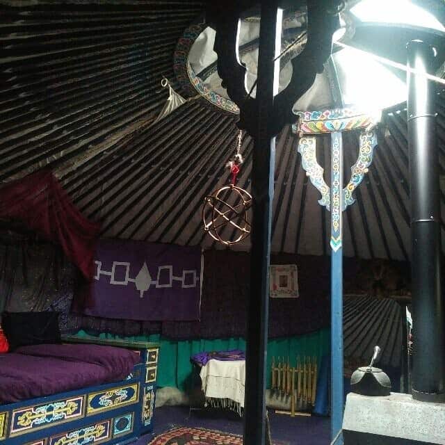 wyldwood sojourn yurt interior