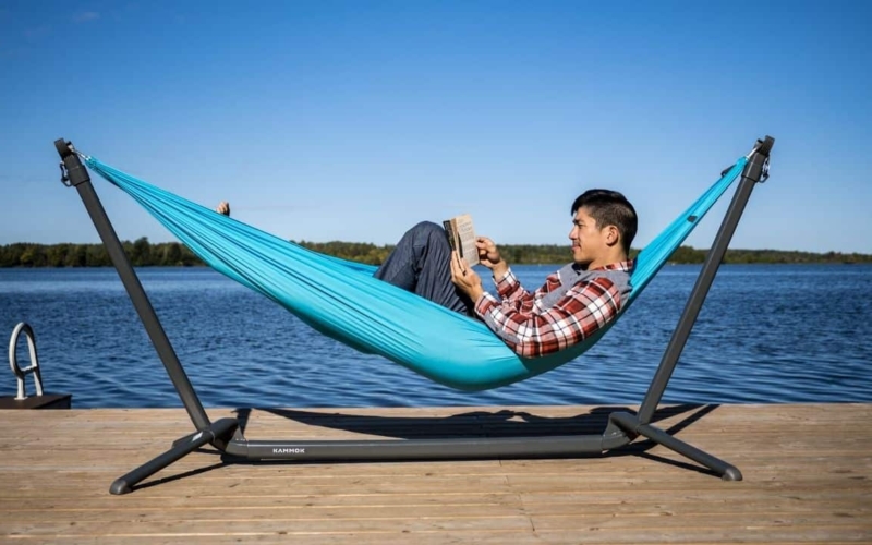 kammok swiftlet portable hammock stand in cottage packing list