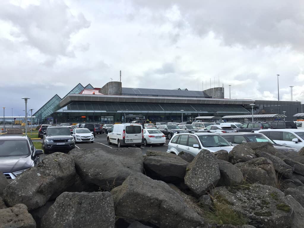 keflavik international airport parking lot