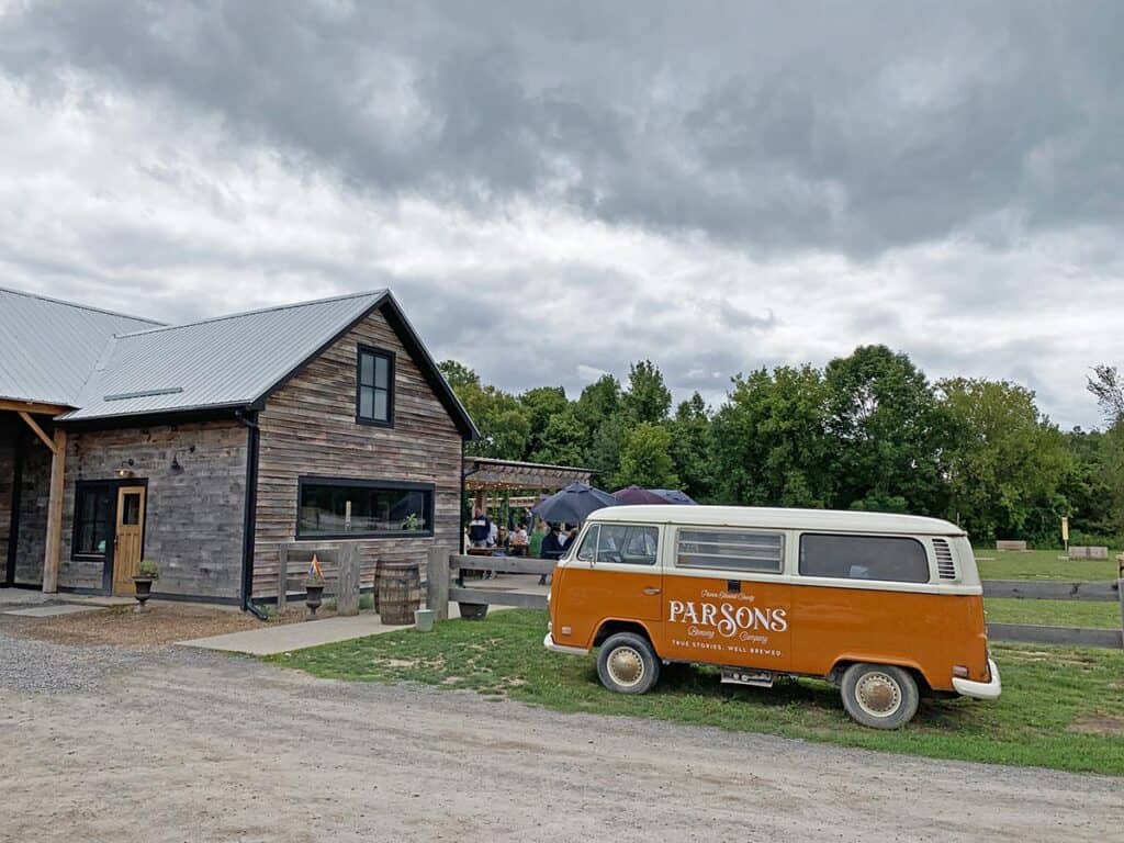 parsons brewing company in prince edward county road trip