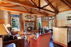 tamarack lodge cabin interior