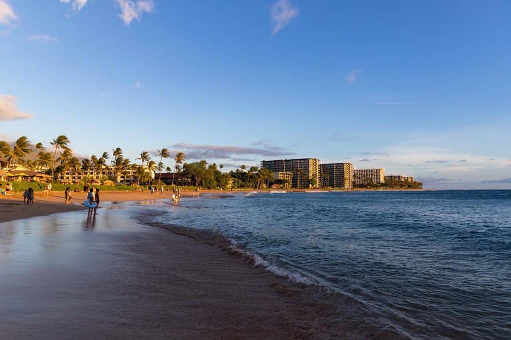 kaanapali beach neighborhood in maui