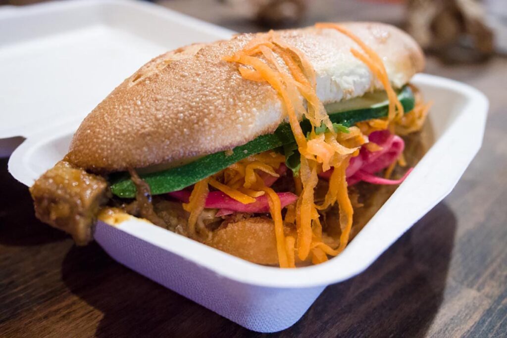 bahn mi style sandwiches from num pang kitchen in new york