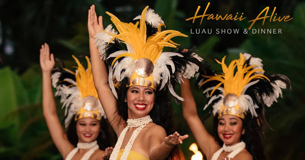 hawaii alive luau dancers for show and dinner in lihue