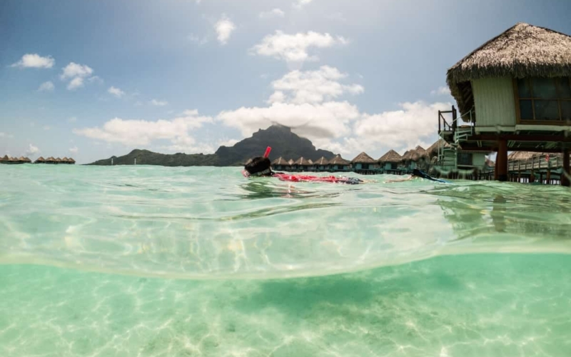 How much for a trip to Bora Bora swimming in the ocean
