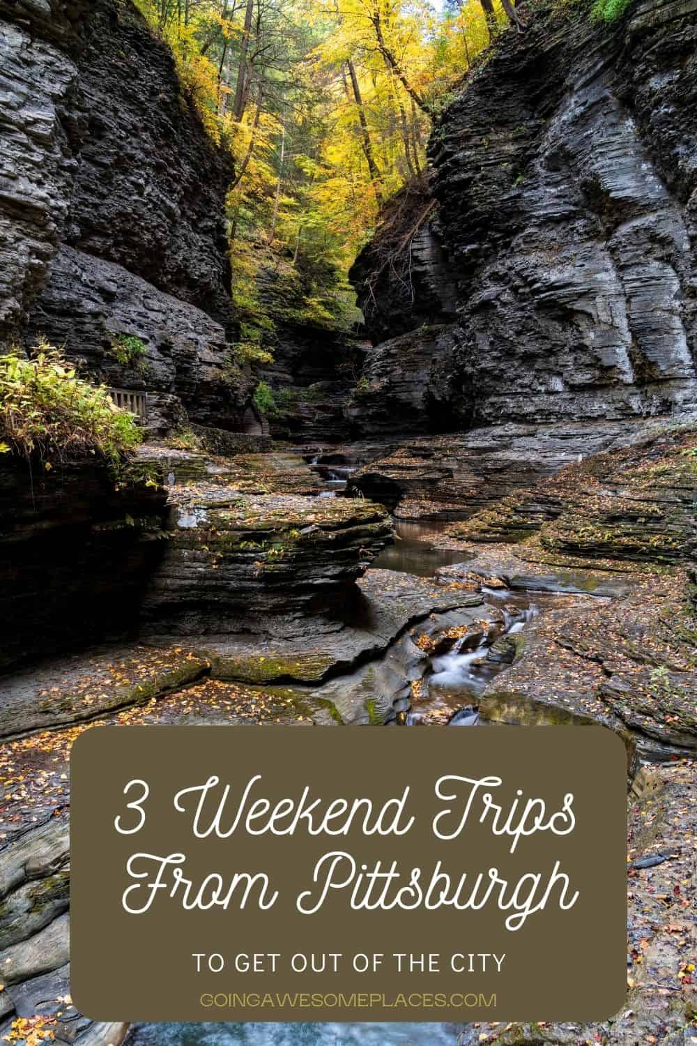 3 Weekend Trips from Pittsburgh to Get Out of the City