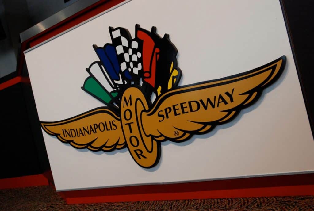 Indianapolis Speedway Logo at Museum