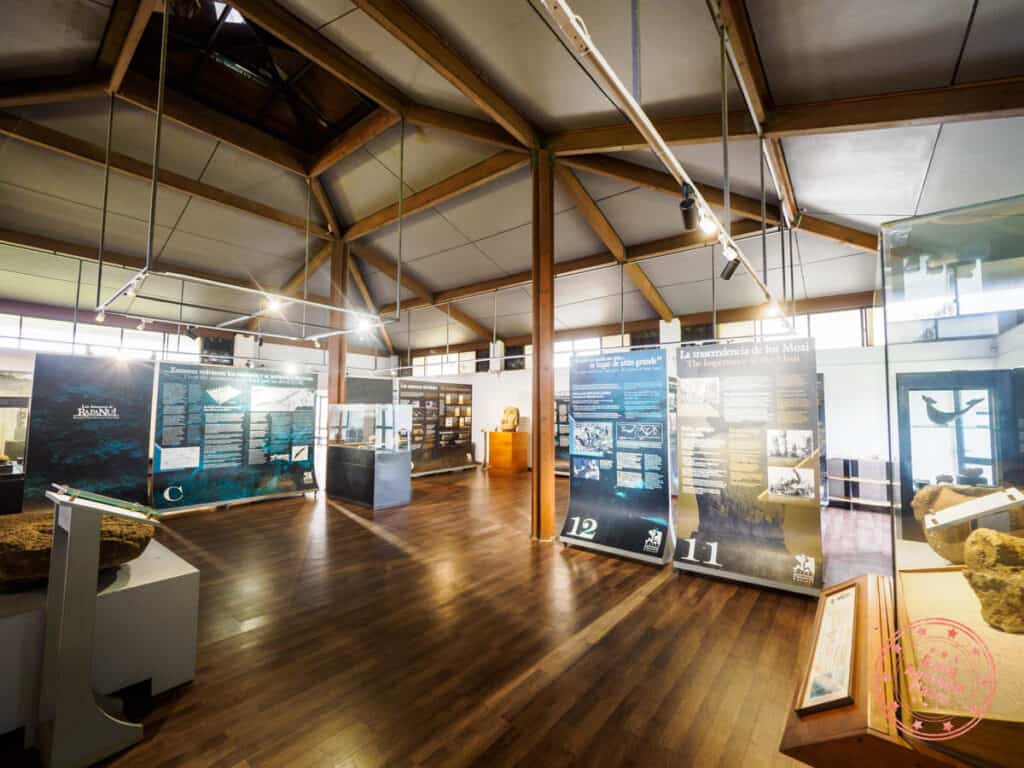 interior of easter island museum