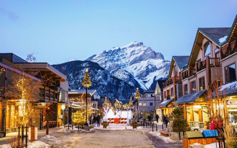 banff in winter featured