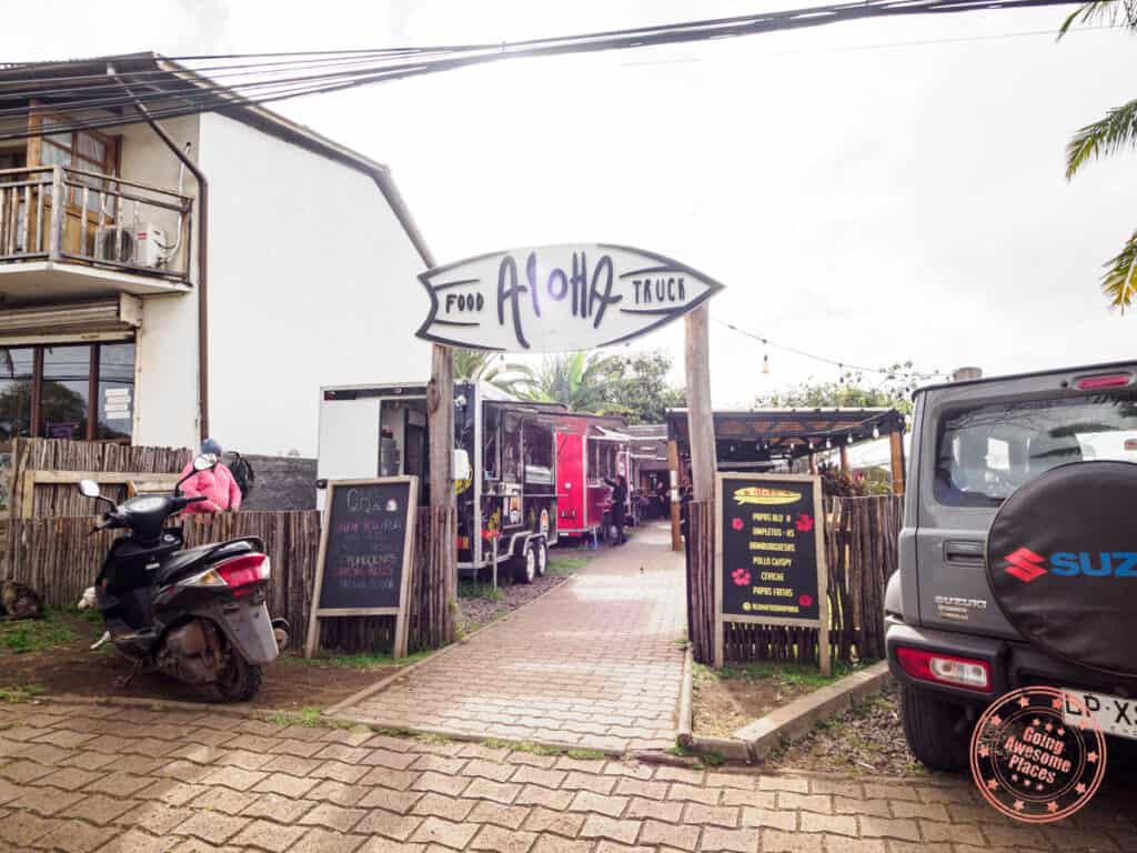 aloha food trucks in hanga roa easter island