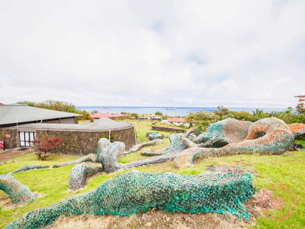 rapa nui museum and octopus art installation next door