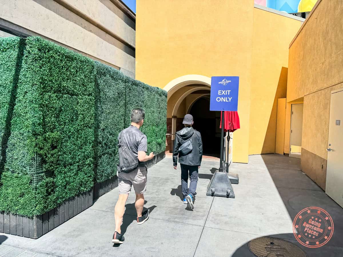 super nintendo world california exit area