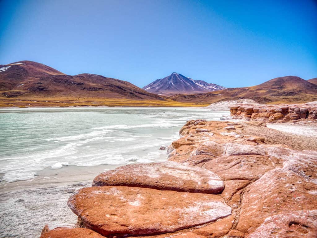piedra rojas altiplanic lakes in atacama desert