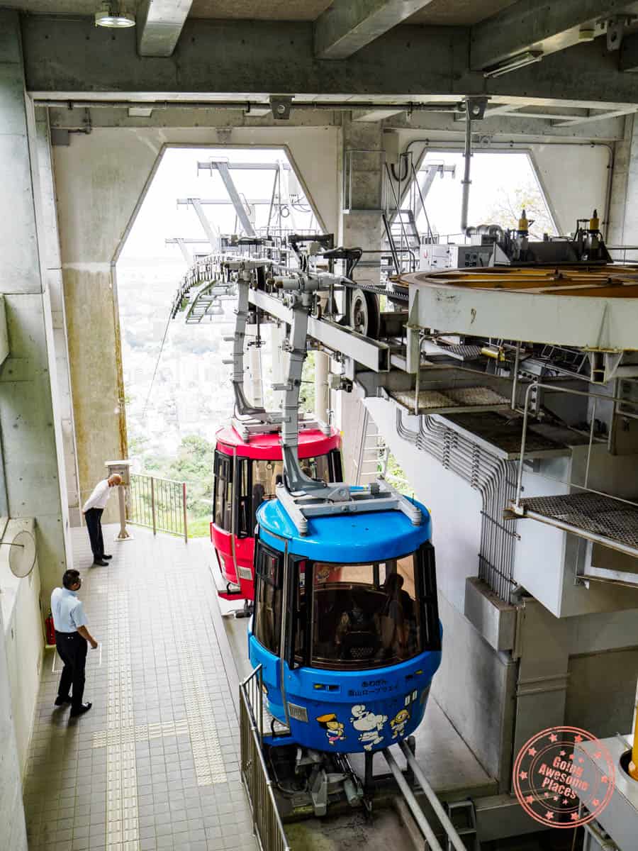 tokushima bizan ropeway gondolas