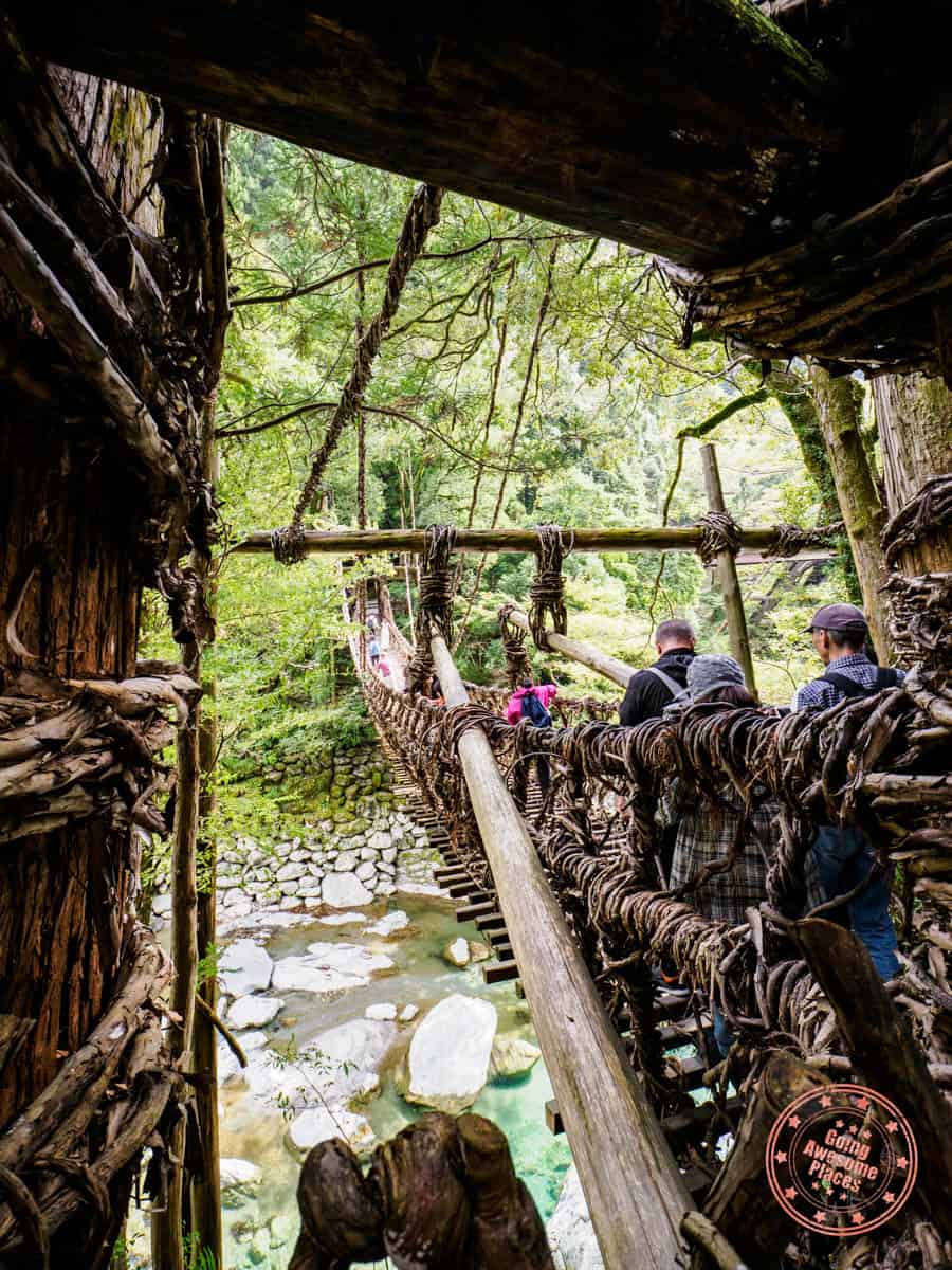 iya valley vine bridge crossing