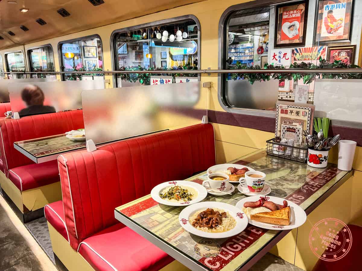hk style breakfast at cafe match box