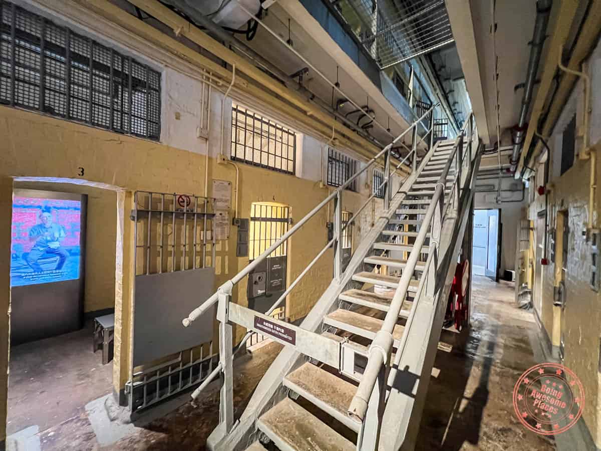 inside tai kwun victoria prison cells in b hall