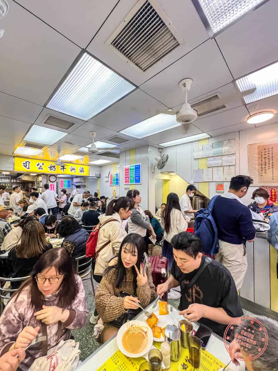 interior of australia dairy company restaurant in hong kong