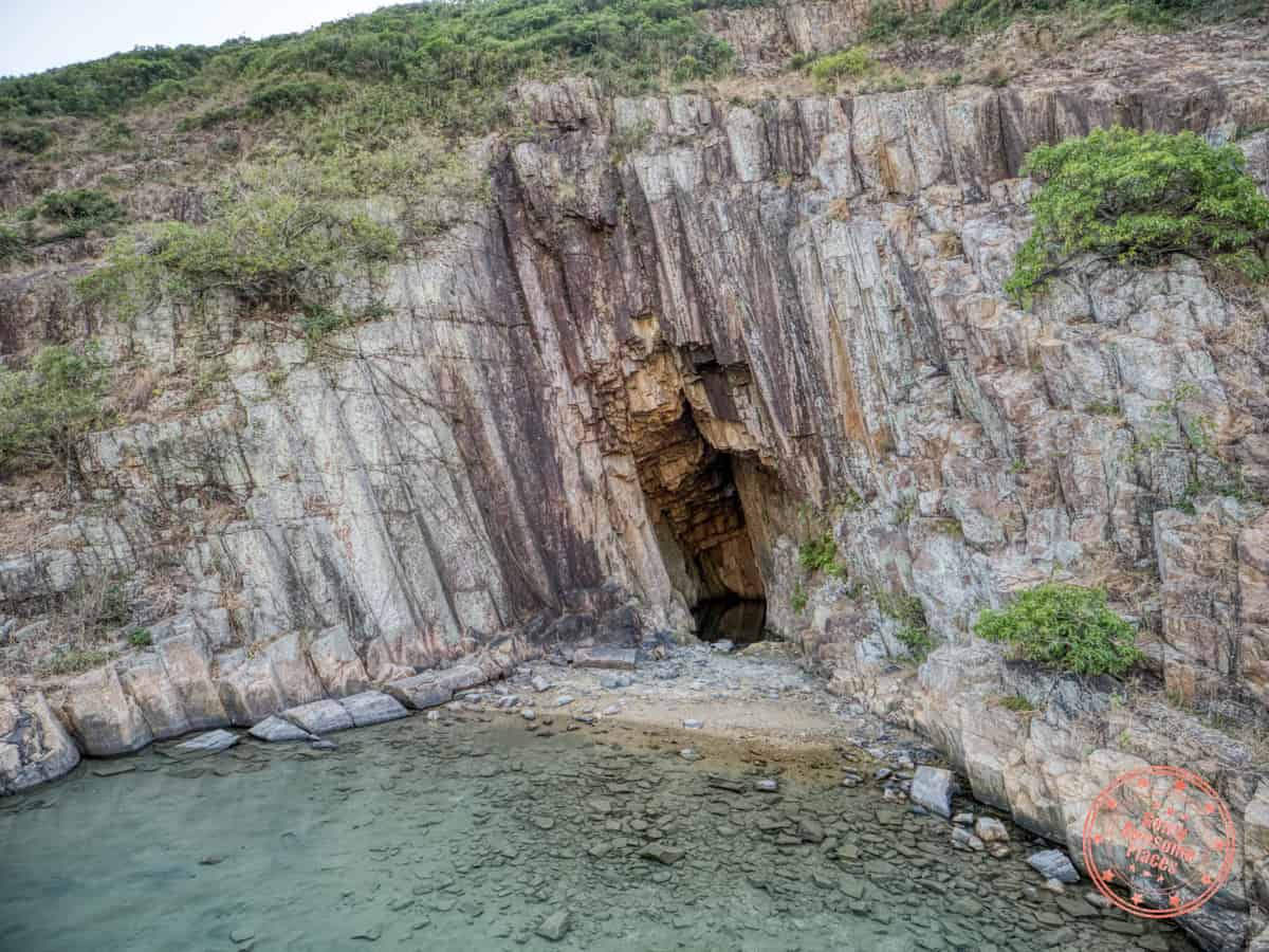 sea cave at high island reservoir east dam