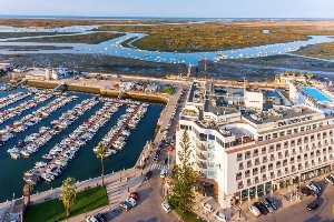 ap eva senses faro aerial view of hotel and marina