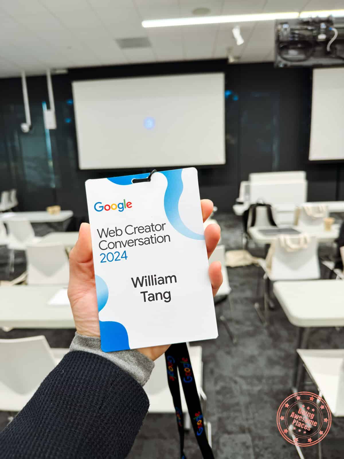 william tang's google web creator conversation 2024 badge