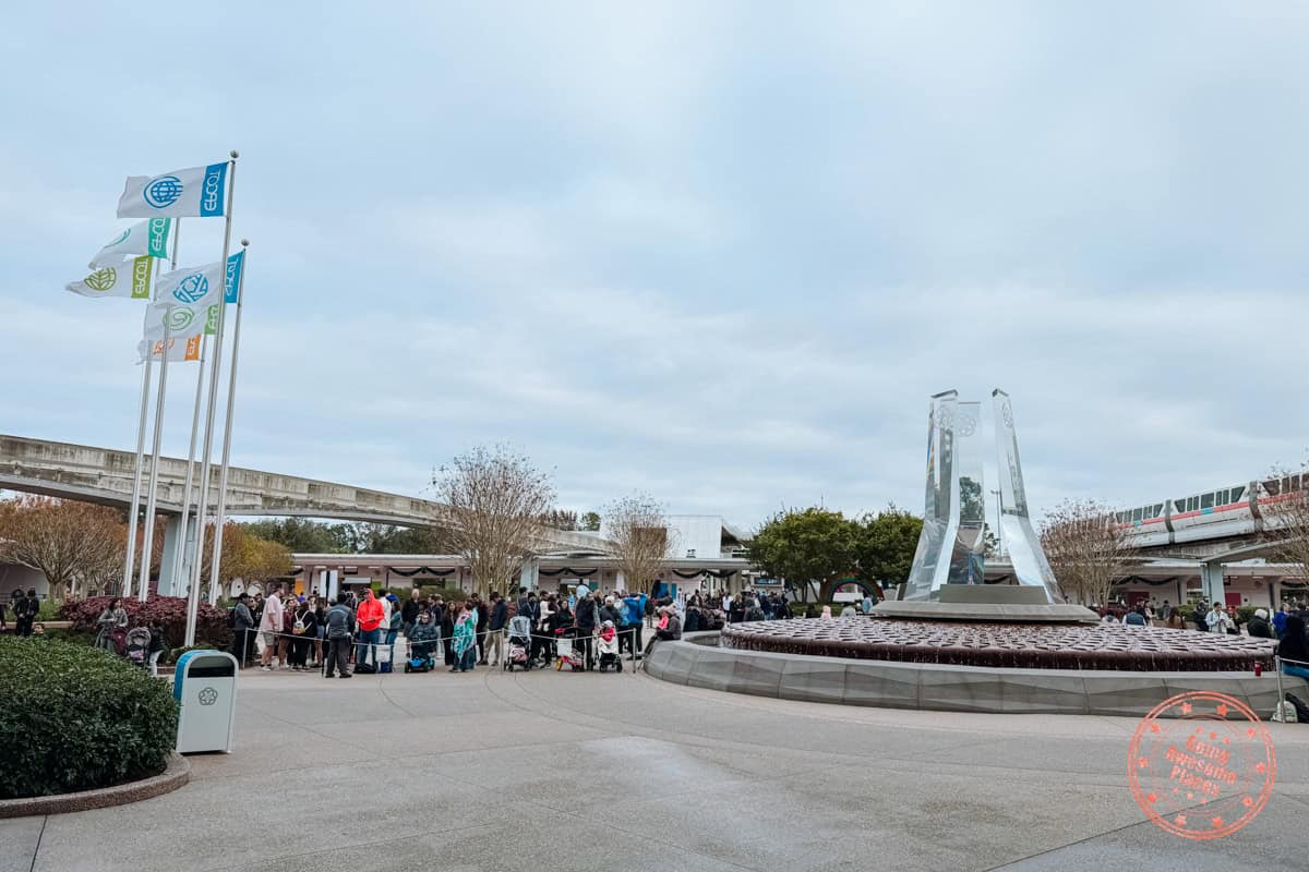 epcot rope drop line at disney world