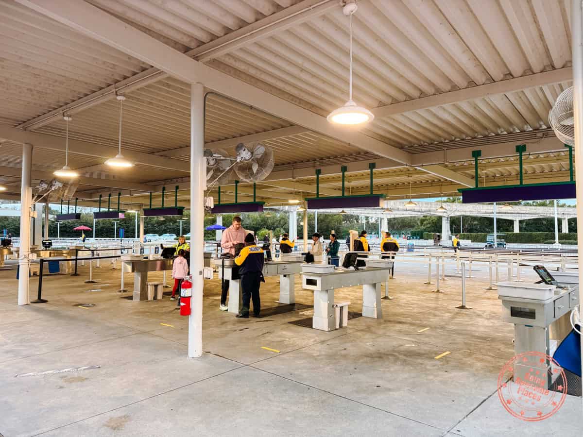 magic kingdom security check area