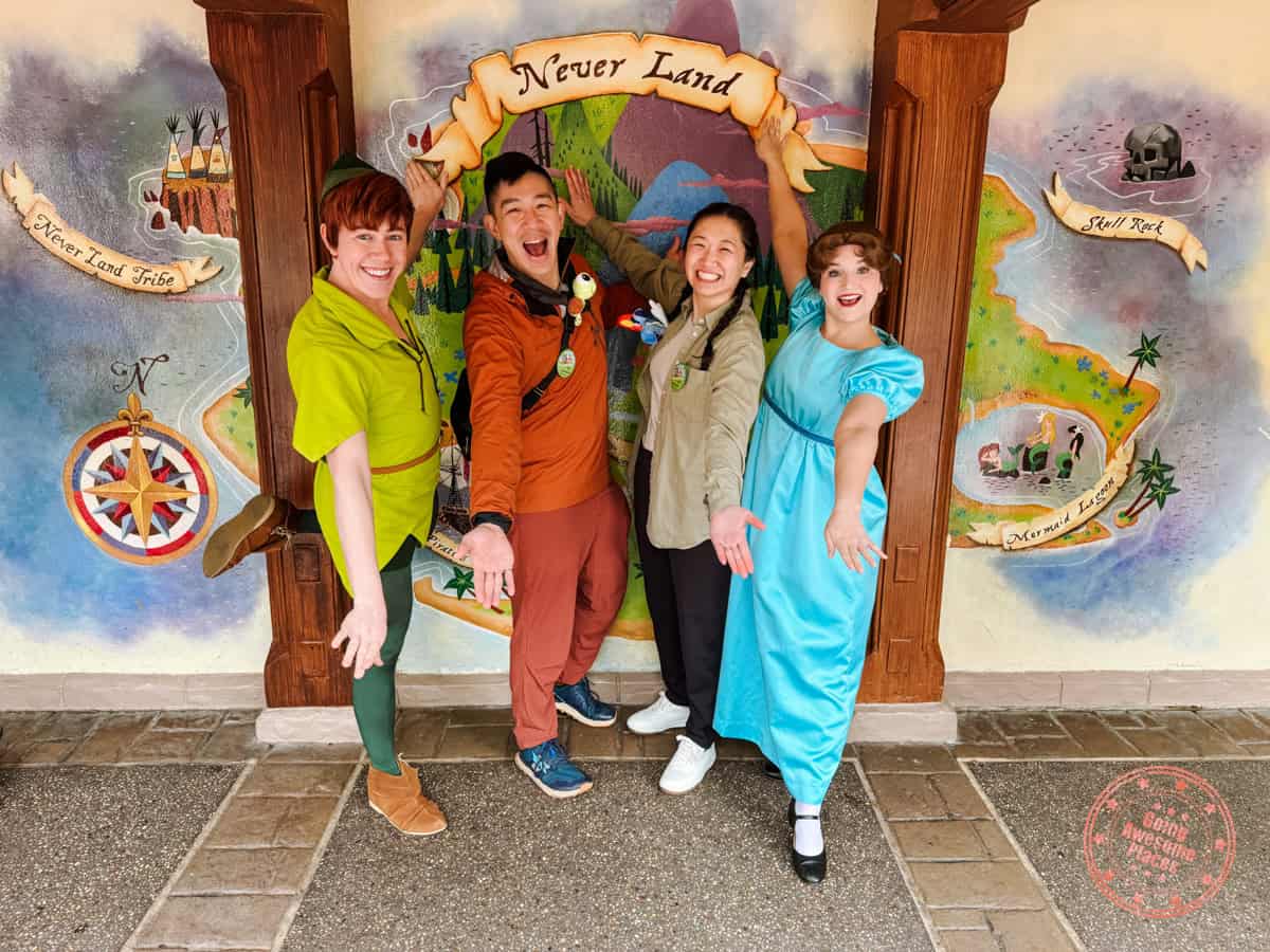 neverland meet and greet with peter and wendy at magic kingdom