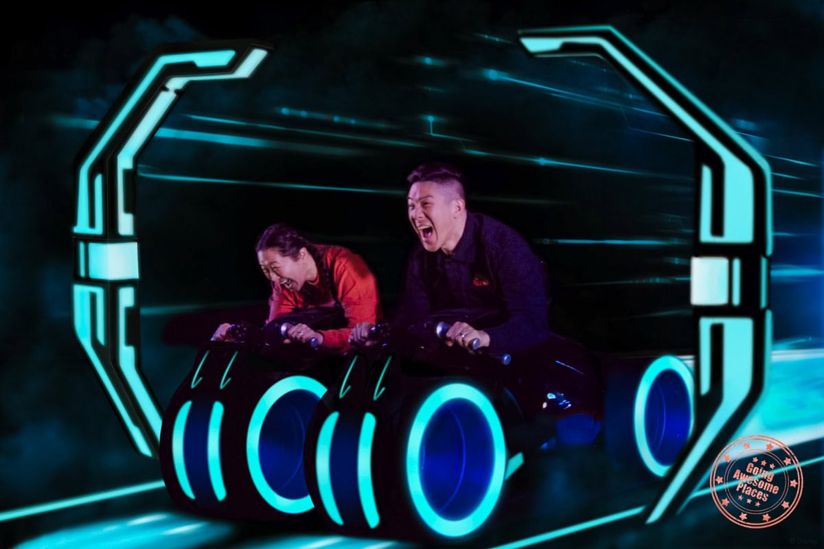 tron lightcycle ride photo